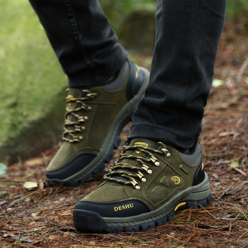 New outdoor mountaineering shoes, waterproof sneakers for men and women in autumn and winter, wearable and antiskid shoes for men's foreign trade sports shoes