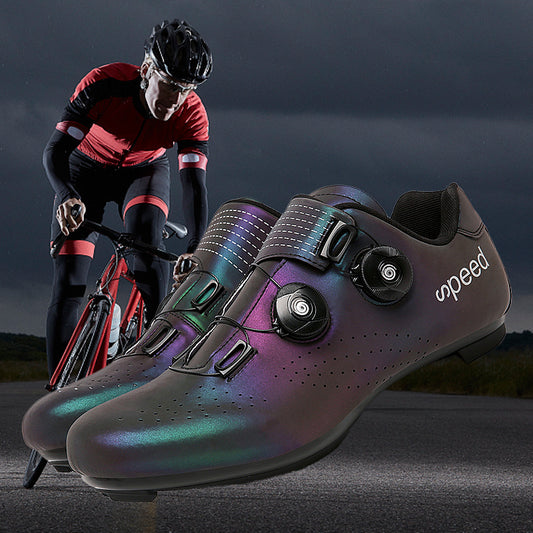 Professional Racing Road Bike Sneakers Colorful Light Breathable Self-locking Shoes