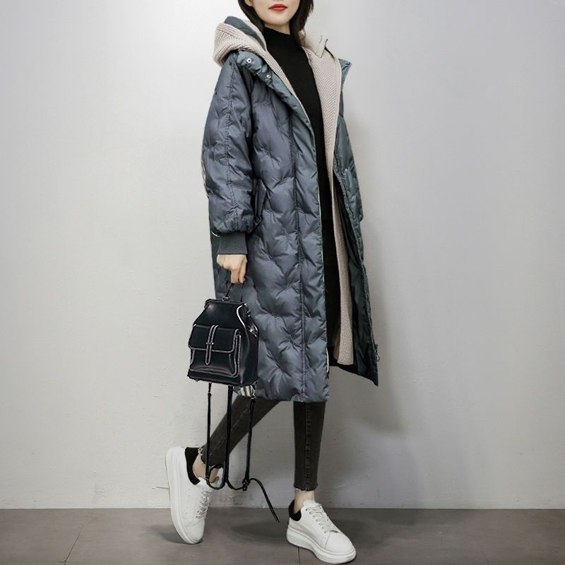 Down Jacket Women's Mid-length Thickened Korean Style Loose Coat