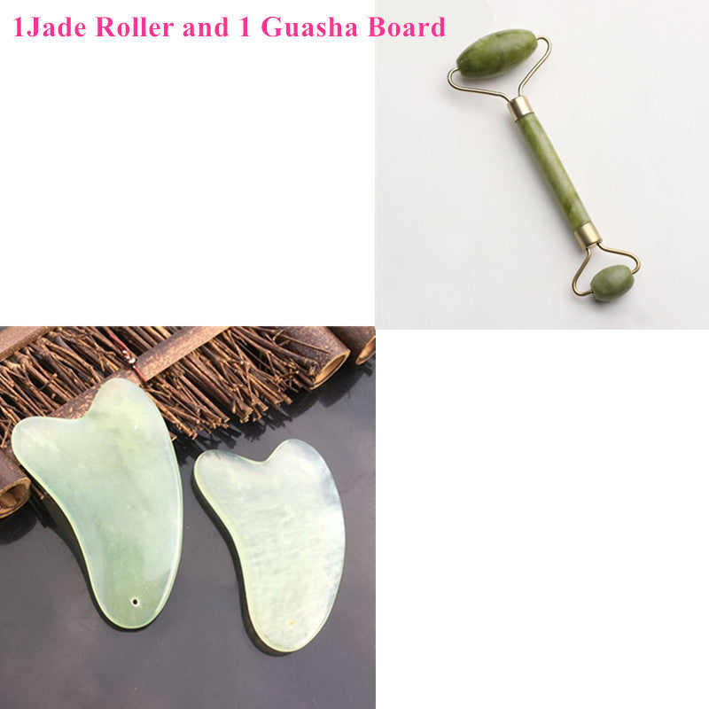 Jade Roll Massager Relieves Facial Tension