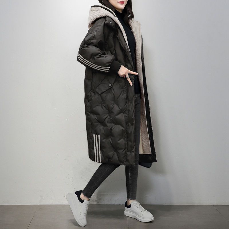 Down Jacket Women's Mid-length Thickened Korean Style Loose Coat